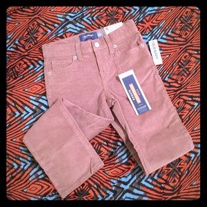 NWT boys tan courdroy slim stretchy long pants